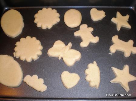 different shapes of shortbread cookies